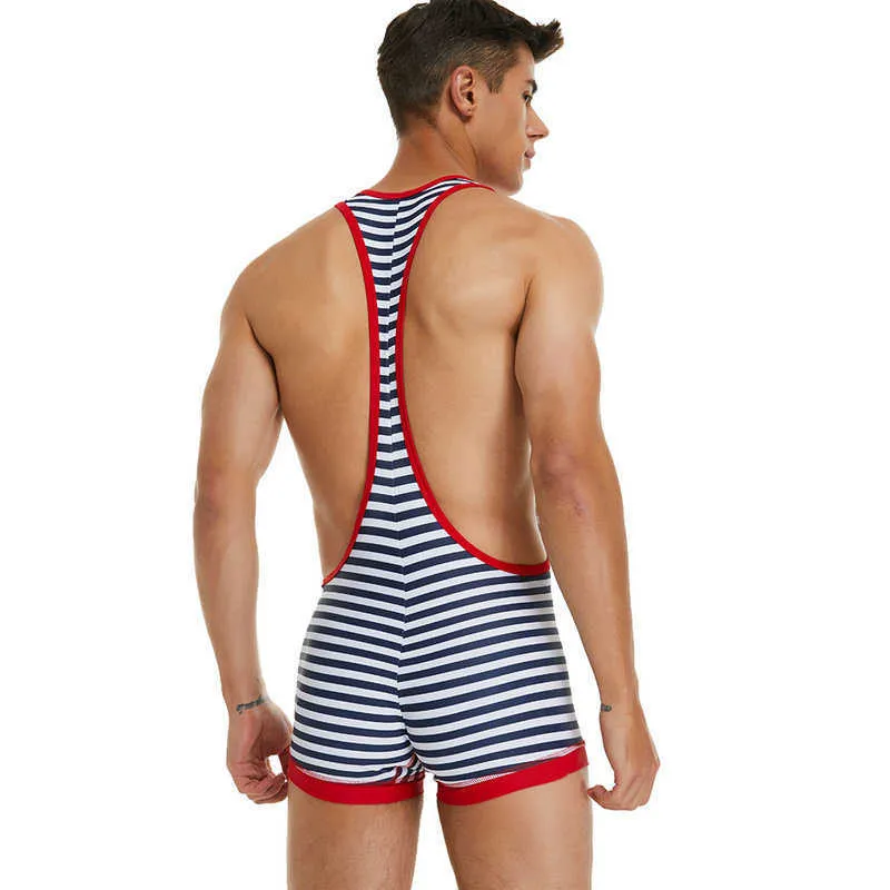 Mankini Beach Maillots de bain pour hommes Bretelles Thong Serveur