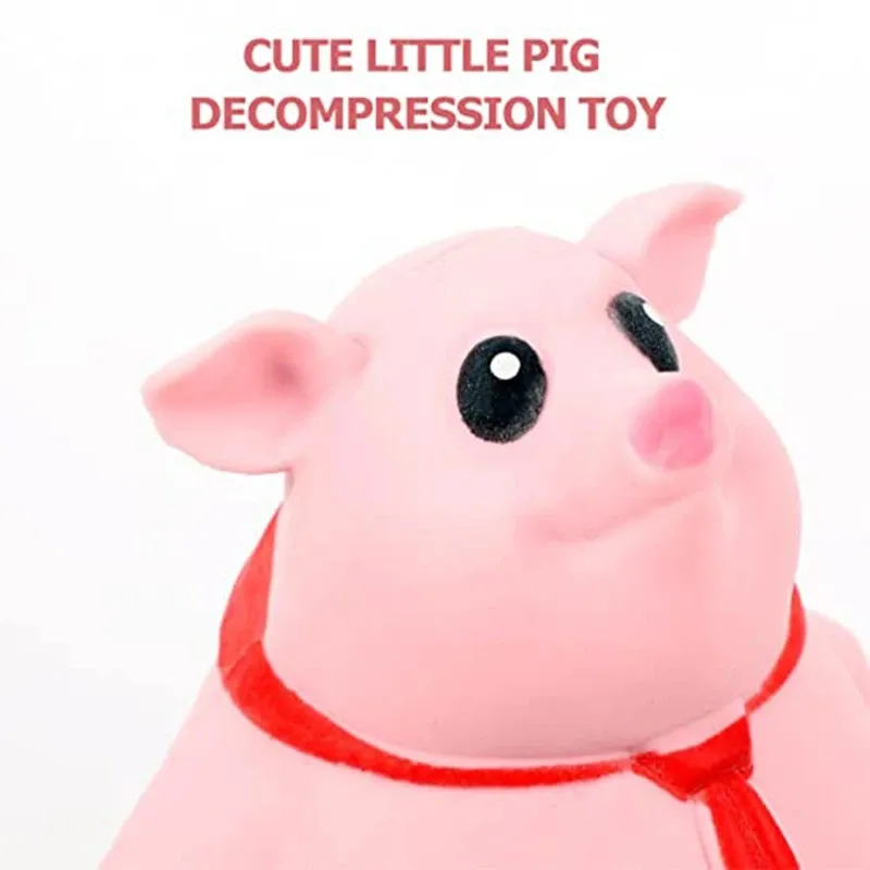 Jouet Anti-stress Cochon à Pétrir - Matériau TPR Souple, Lavable - Pour Adultes Et Enfants, Soulage Anxiété