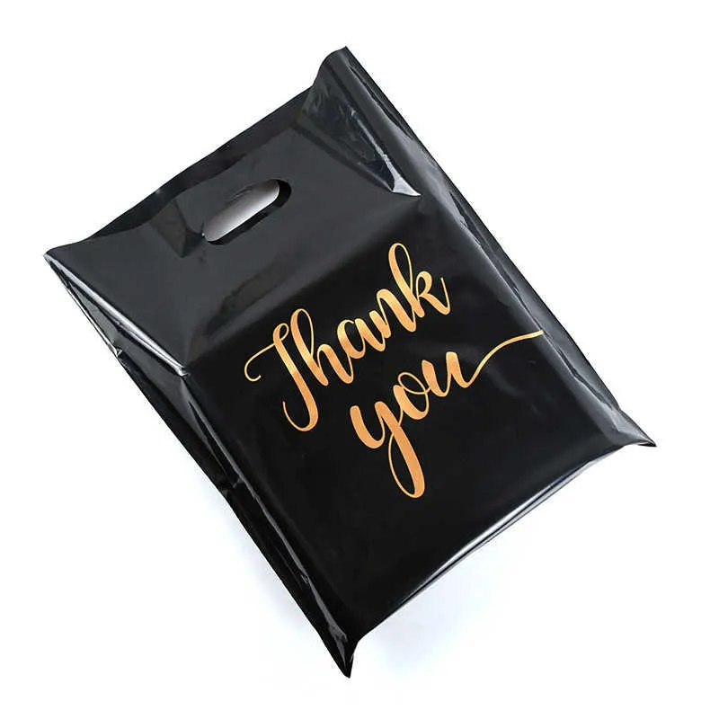 Black thank you bags sale