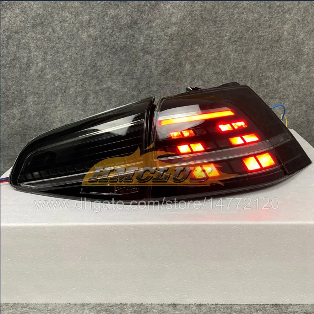 Car 12V LED Tail Lights Assembly For VW Golf 7 MK7 7.5 2013 2020 Tail ...