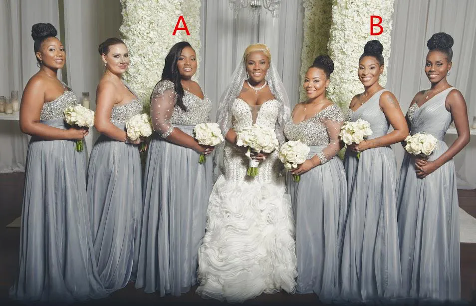 Grey glitter bridesmaid dresses 2025