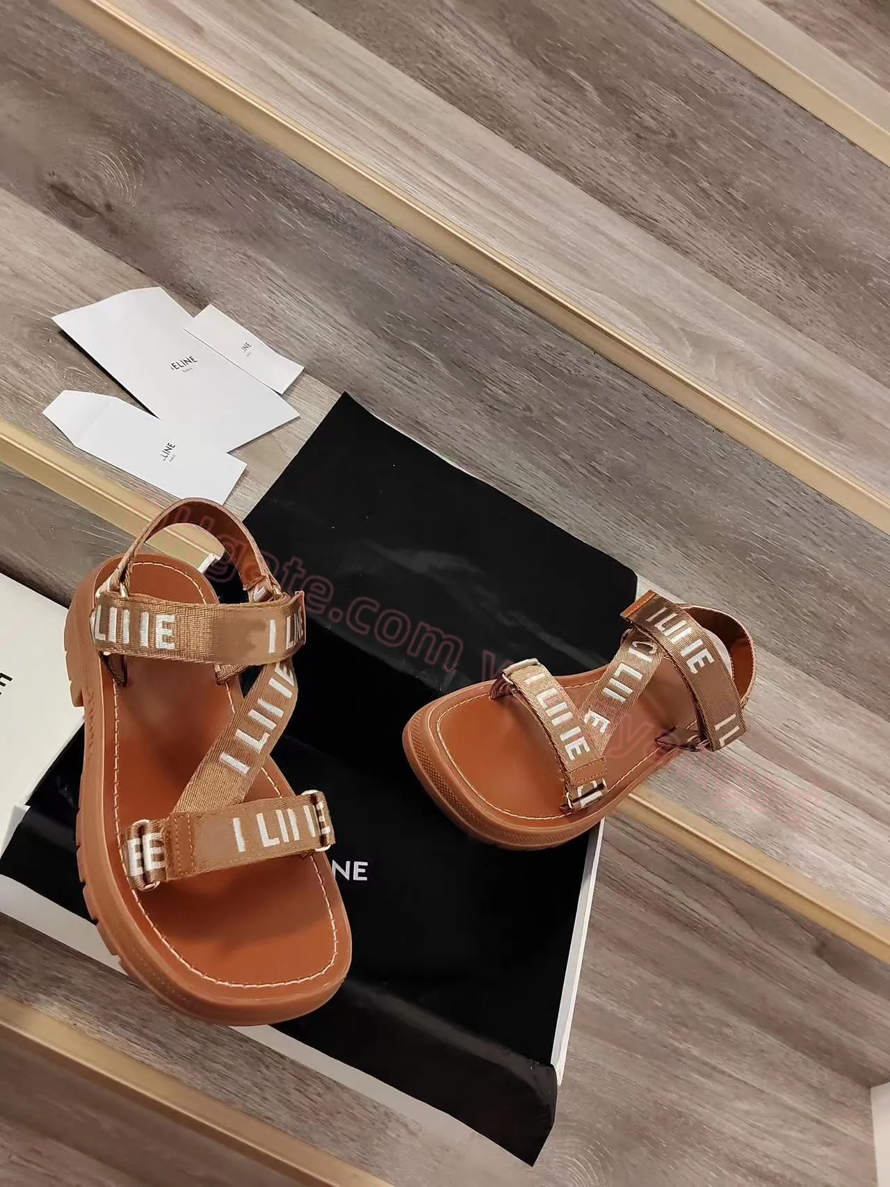 Designer slides with straps new arrivals