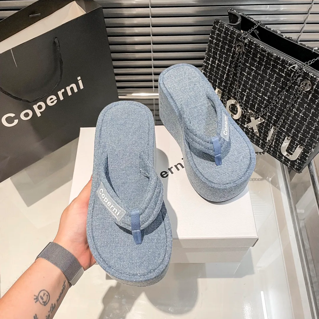 Platform Wedge Sandals Women Summer Beach Flip Flops Rubber Platform Wedge Sandals Women Summer Beach Flip Flops Rubber