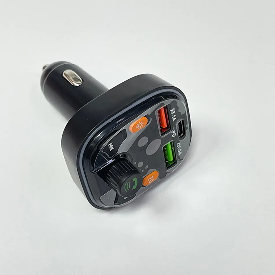 Q5 Auto Bluetooth FM Transmitter Wireless Dual USB Typ-c Schnelle