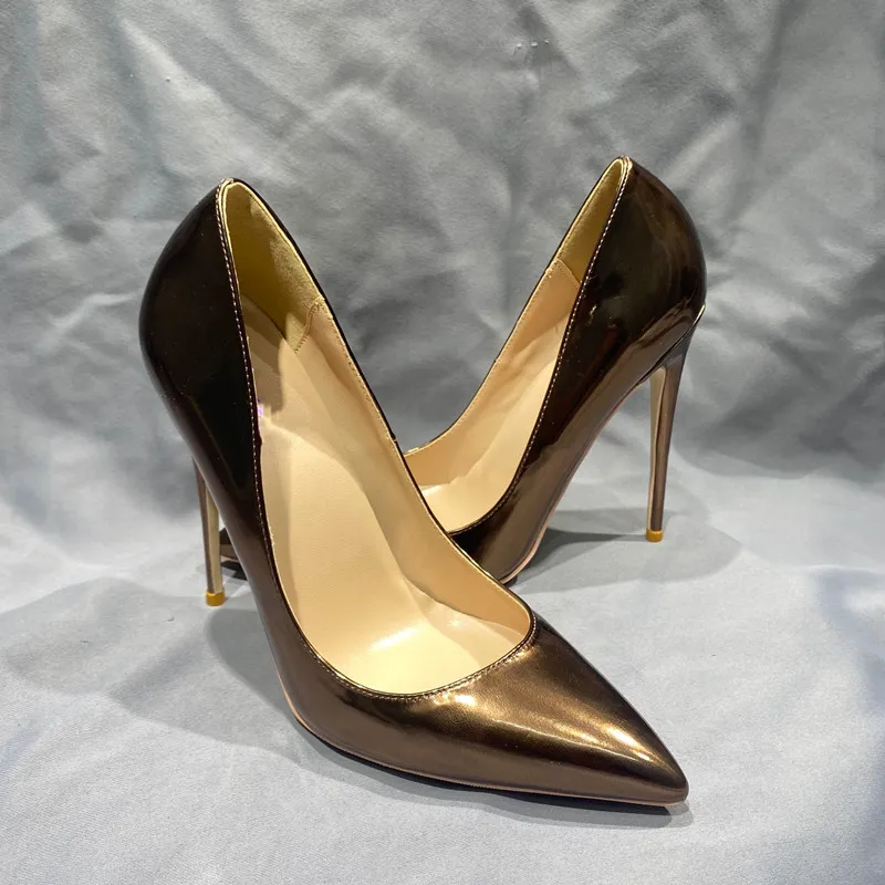 Golden Color Luxury Women High Heels Stiletto Pumps Fashion Ladies Shoes  Wholesale - China Wholesale Fur Slippers and Lady Shoes price |  Made-in-China.com