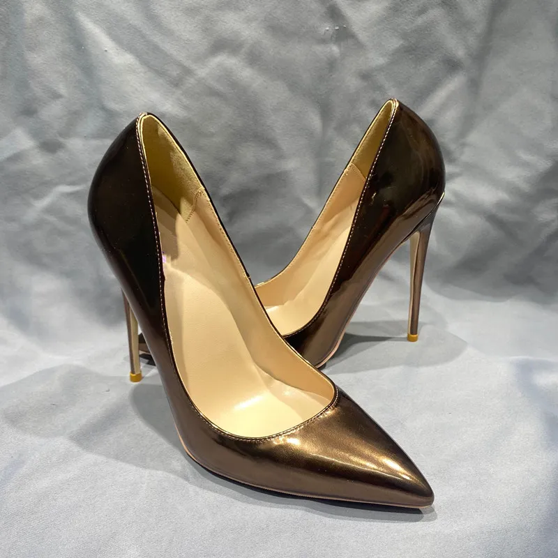 Scarpe top color bronzo
