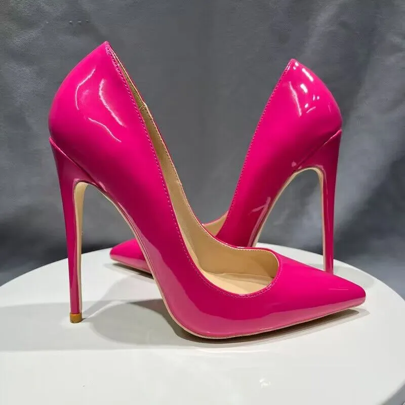 Bright shop colored pumps