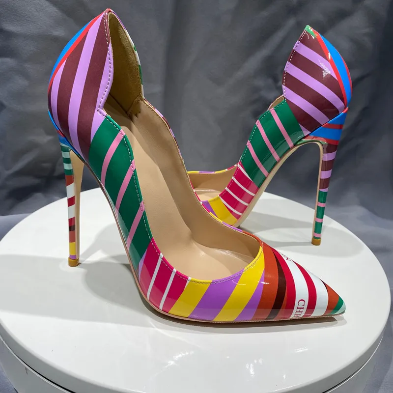 Scarpe con top tacco colorate