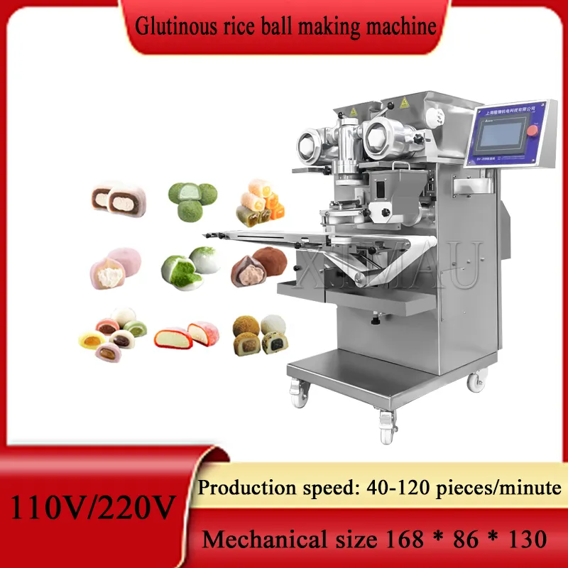 Automatic Mochi Maker: Glutinous Rice Dough Ball Making Machine Line ...