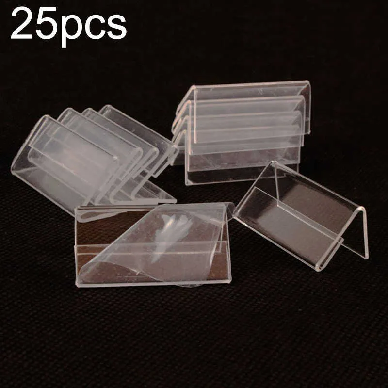 Lote 40 Soporte De Acrílico Para Etiquetas De Precio - 2x4 Cm, Transparente, Para Tienda, Oficina O Exhibición