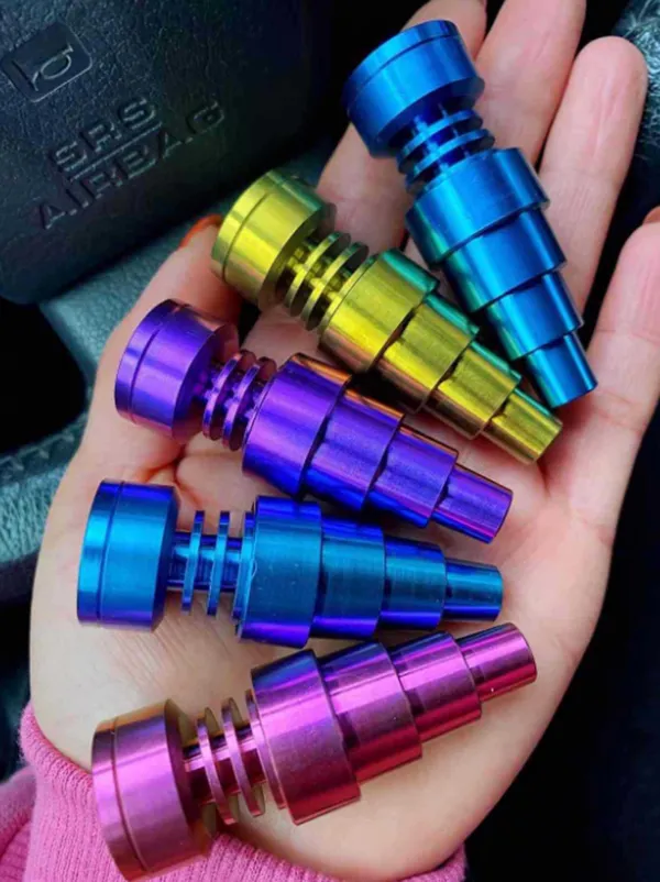 Hand Tools Titanium Nail 10mm&14mm&19mm 6 IN 1 Domeless Nail, With Male And  Female Joint Glass Ash Catcher From Golden998, $7.1 | DHgate.Com