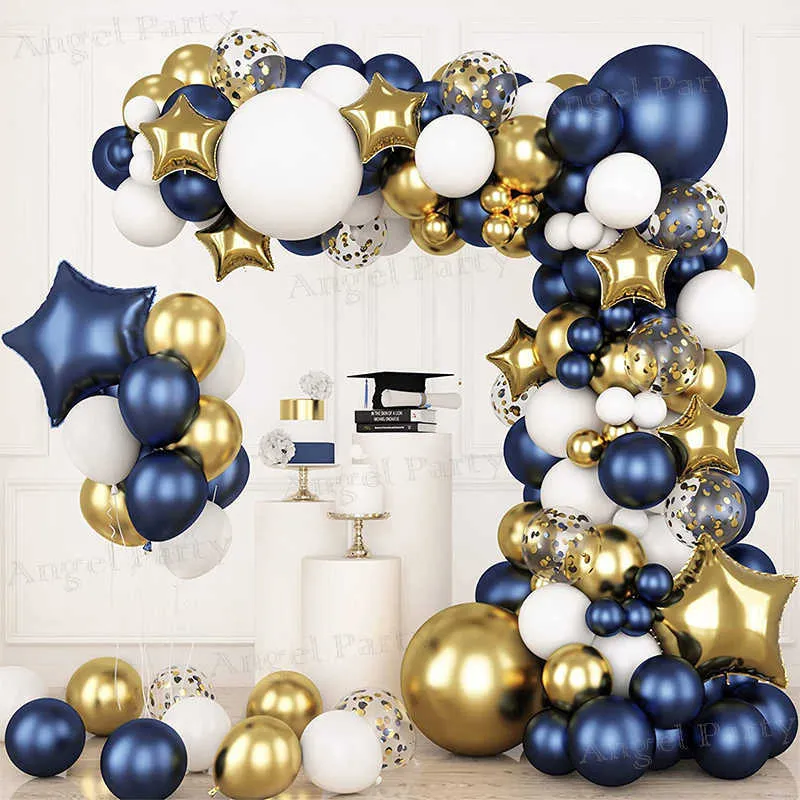 Navy Blue Blue And Gold Balloons Arch Kit For Weddings, Birthdays,  Anniversaries, And Graduations Perfect Party Decoration And Mariage Garland  For Boys From Sts_017, $5.31