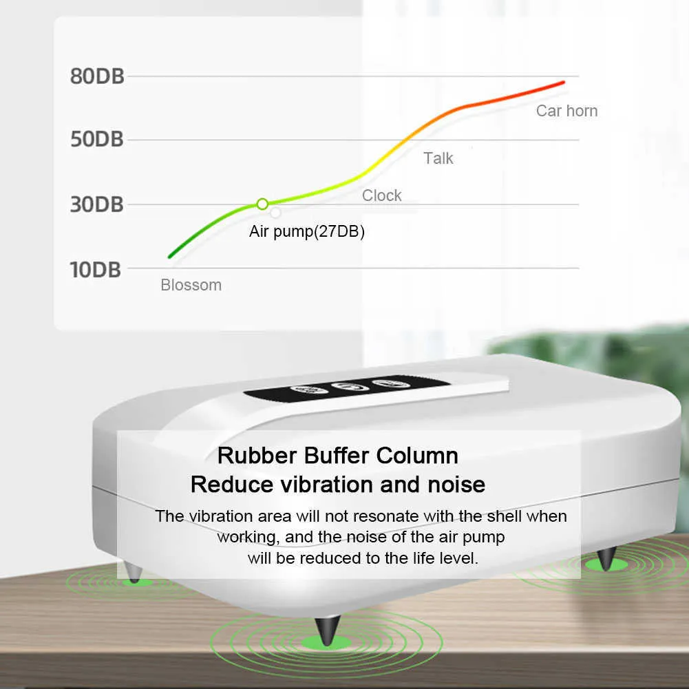 Aquarium Oxygen Pump - USB Air Pump - Quietest Portable Aquarium Air Pump -  Air Stone and Hose Included - Low Power Usage - 24x7 eMall