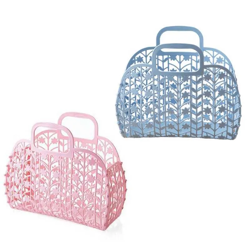 Totes Vintage Festive Party For Women Summer Jelly Bags Plastic Beach Purses Vegetable Basket Handle Shopping Handbags Stylisheendibags From 6 92 DHgate