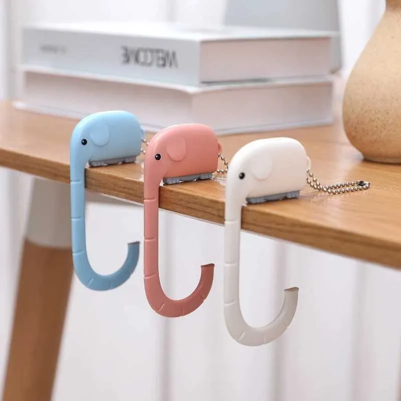 Elephant Bag Hook Portable Handbag Hanger Holder for Travel Strong Load bearing Decorative Table Hook for Purse Wall Hanger