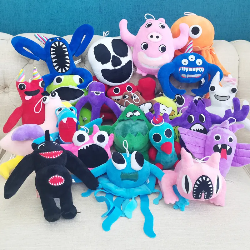 New Rainbow Friends Baby Plush Toys Cute Blue Monster Cartoon Soft