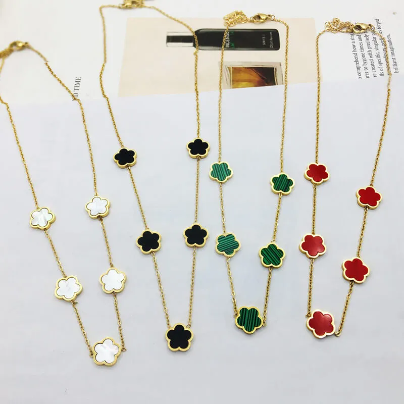 5 leaf clover necklace deals