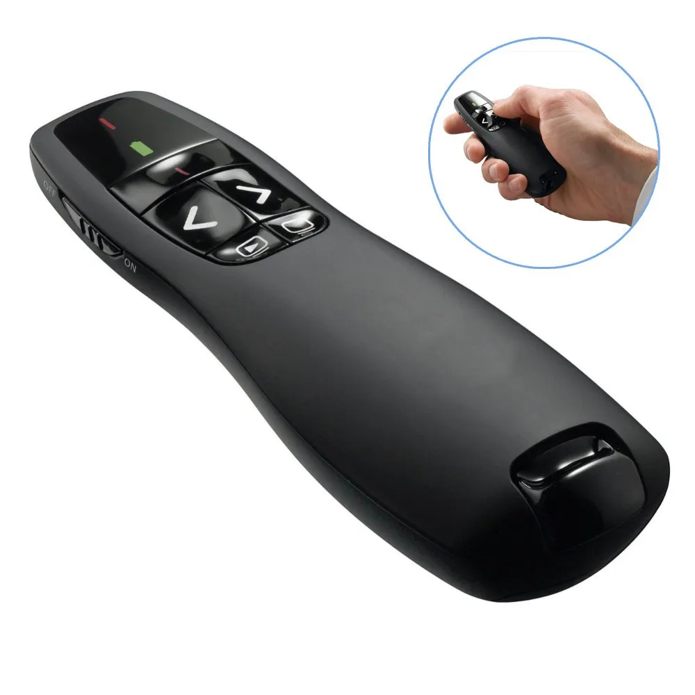 3Tech Mall Wireless Presenter Clicker Pen 2.4G Powerpoint Presentation Usb Remote Control Laser Pointer Office Flip Presenter Pointer Ppt Pen I3353473453