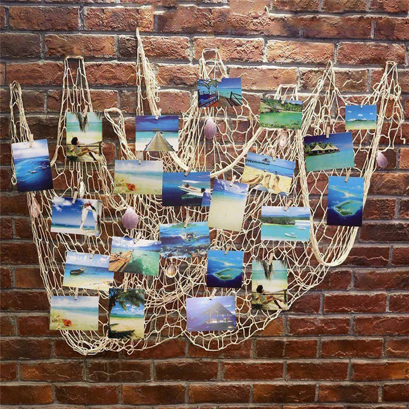 Vintage Mediterranean Sea Style Nautical Fishing Net Yarn Wall Hanging For  Beach Party And Household Decoration L230626 From Yanqin09, $12.44