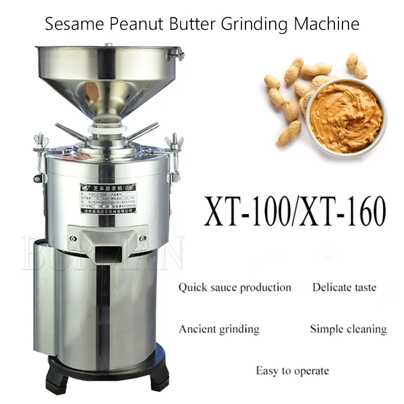 Electric Peanut Butter Maker Machine, Sesame Sauce Nut Grinder
