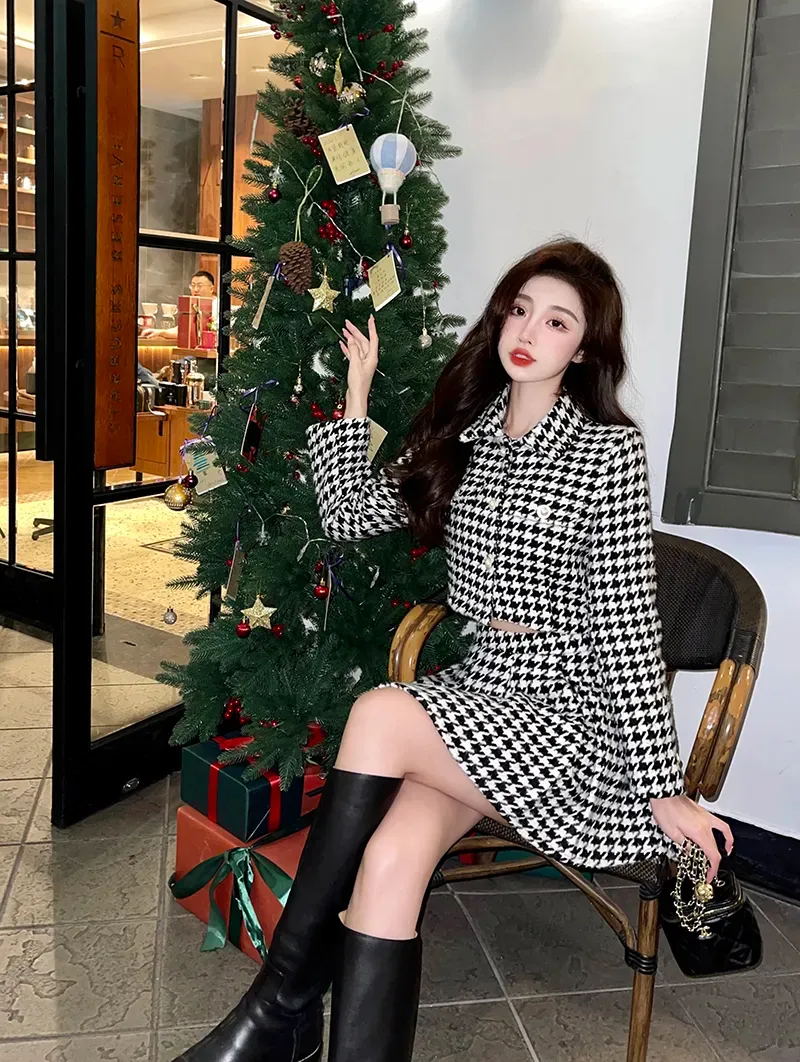 Womens Two Piece Short Set Vintage Tweed From Join3, $40.41