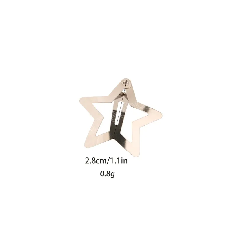 STAR STUD HAIR CLIP SMALL PALE ROSE STAR STUD HAIR CLIP SMALL PALE ROSE