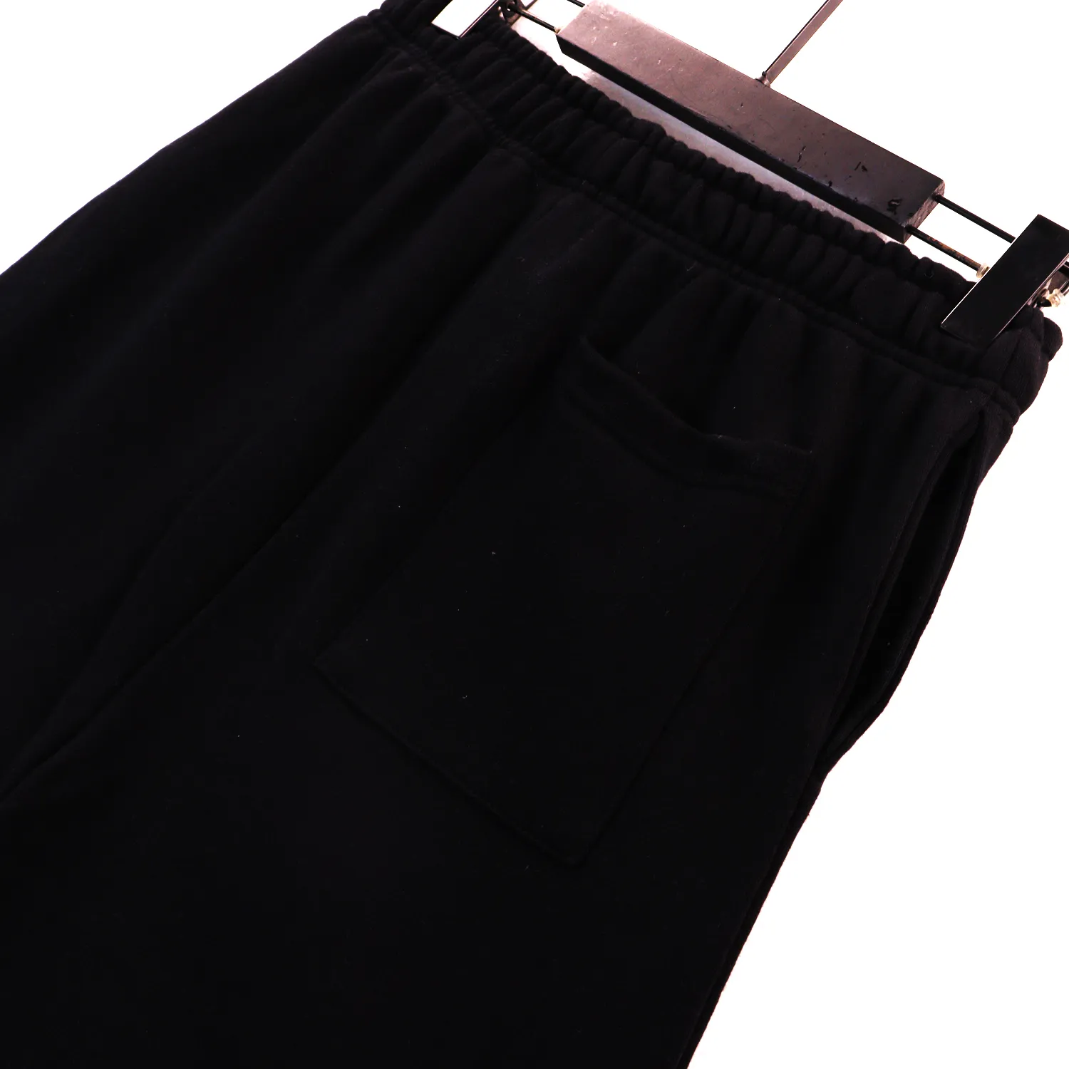 Men's Starfish Print Flared Sweatpants, Long Casual Trousers, Black  European and American Street Trend