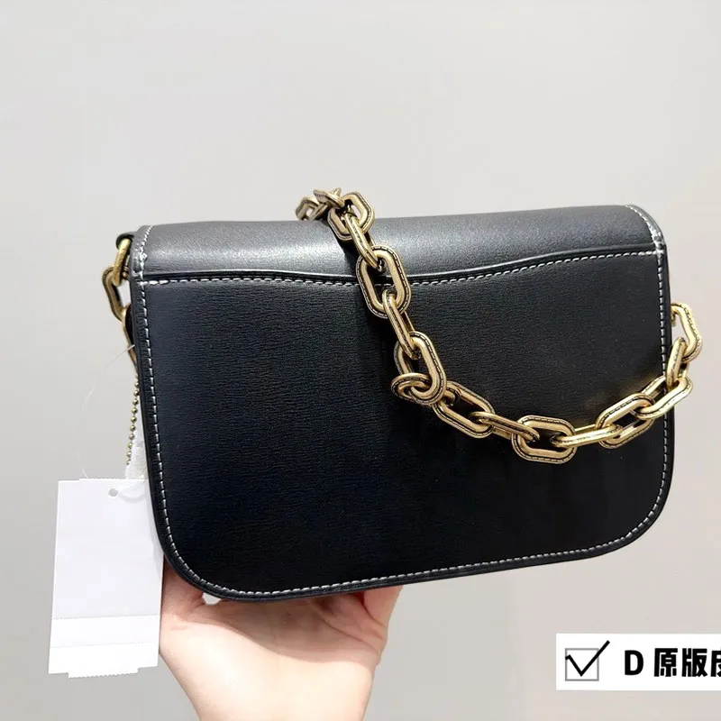 Retro Chain Leather Shoulder Strap With Snake Leather Texture 21x16cm ...