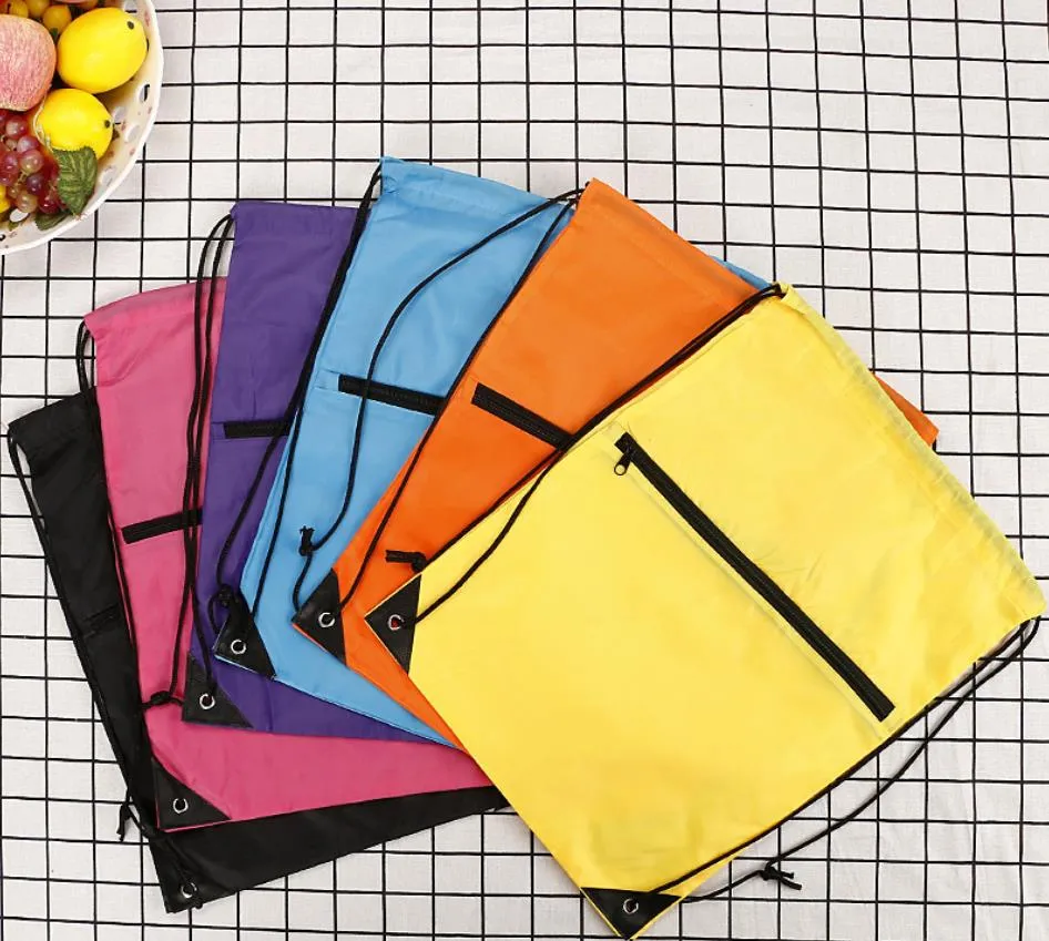 SN4475 Sacs De Sport Imperméables Pliables – Sacs À Dos De Fitness Légers Avec Cordon De Serrage