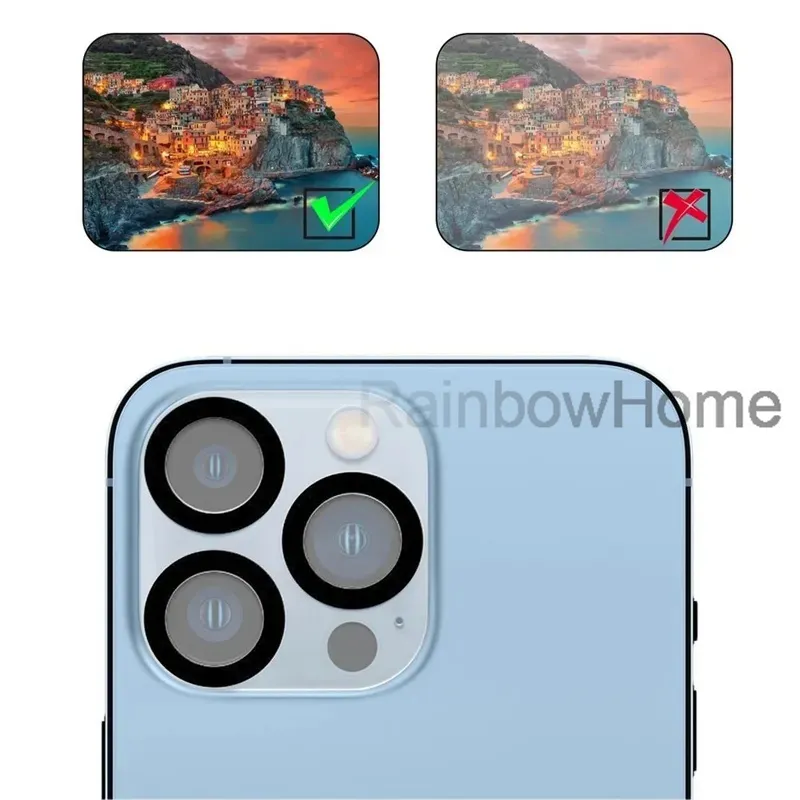Protection Verre Trempé Pour Caméra IPhone 16 à 11 Pro / Pro Max – HD, Transparent