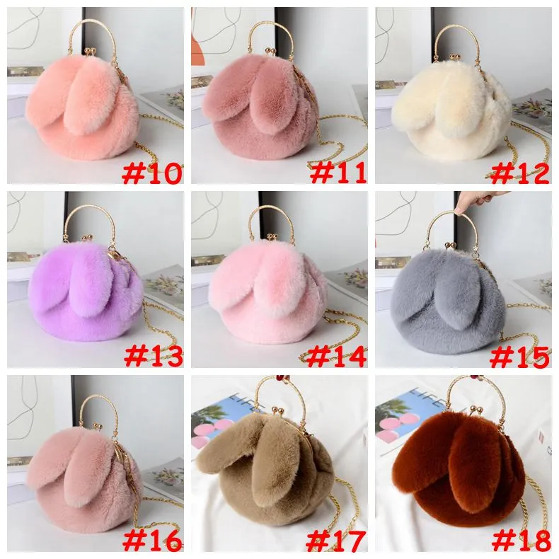 Disenador Bolsa De Felpa Artificial Crossbody Nina Portatil Orejas De Conejo Bolsa De Piel Cadena De Metal Bolsos Monederos Para Mujeres Bolsas De Almacenamiento Q626 De 3 19 DHgate