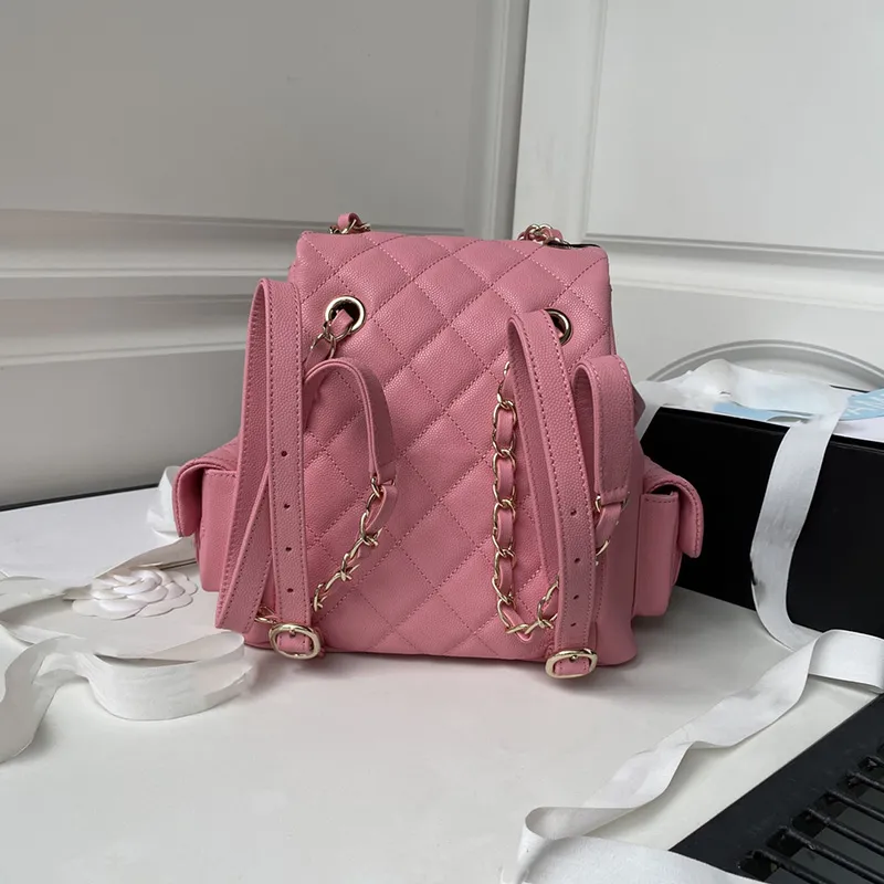 Designer pink backpack hot sale