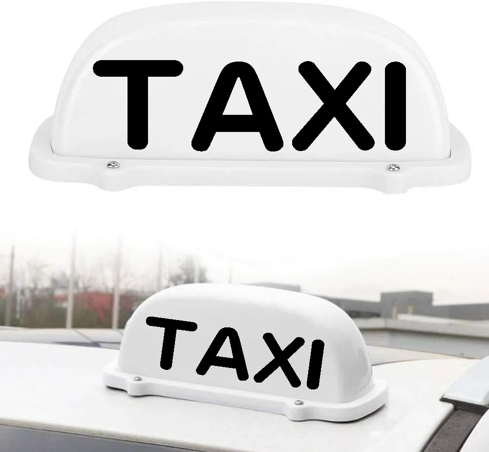 tinysiry Taxi-Kuppelleuchte mit Saugnapf, Taxi-Schild-Licht, magnetisches  Top-Schild, Imeter-Kabinenlampe, Fahrer-Dekor-Zubehör, abnehmbare