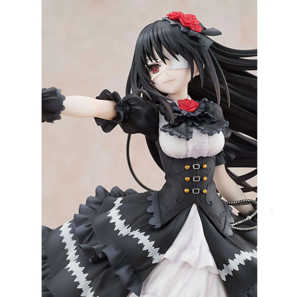 formal black and white striped dress Date A Live V Tenitol Tall PVC Statue Kurumi Tokisaki 30cm – Hobby Figures