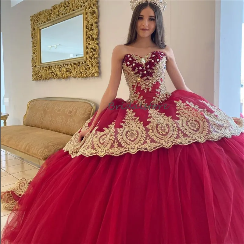 maroon and gold dama dresses Burgundy Gold quinceanera dress with Beaded Sweetheart Neckline and Elegant Charro