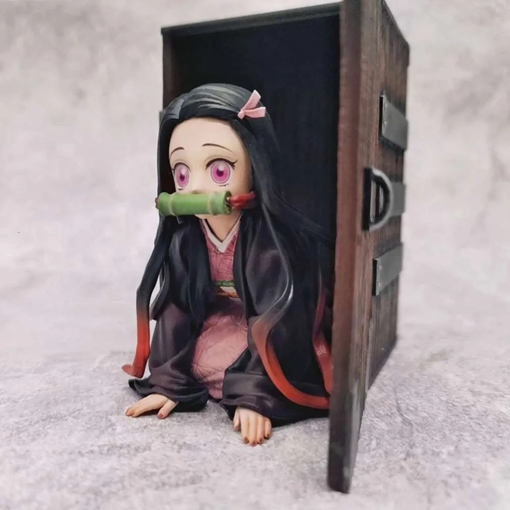 Mascot Costumes 9cm Anime Figure Demon Slayer Kamado Nezuko Baby Form Kneeling Pose with Box Model Dolls Toy Gift Collect Boxed Pvc Material Mascot Costumes 9cm Anime Figure Demon Slayer Kamado Nezuko Baby Form Kneeling Pose with Box Model Dolls Toy Gift Collect Boxed Pvc Material