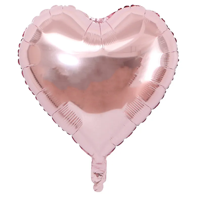 EW0104 50 Pack 18 Inch Heart Shaped Mylar Foil Balloons Valentines Day ...