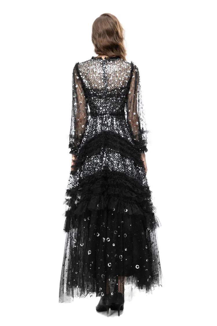 Party Dresses For Women, Long Sleeve Formal Sequin... From Xbeauty, $98.94  | DHgate.Com