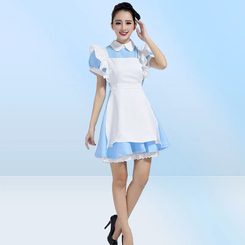 Costumi Da Cameriera Di Halloween Costume Da Donna Adulto Alice Nel Paese  Delle Meraviglie Costume Da Cameriera Lolita Costume Cosplay Donna Ragazza  Y0822455467 Da 15,15 €