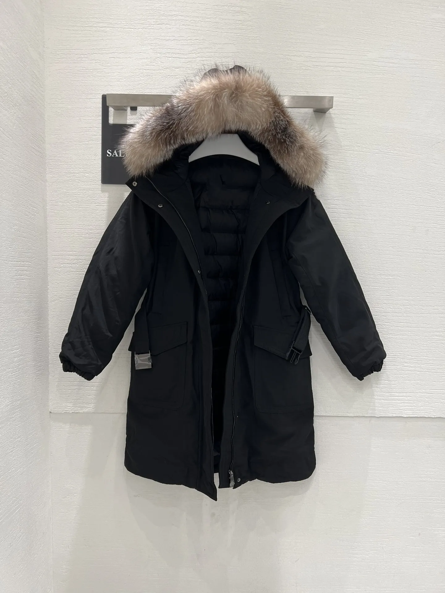 2023 Military Thick Hoodie Womens Parka Coat With Fur Collar Long