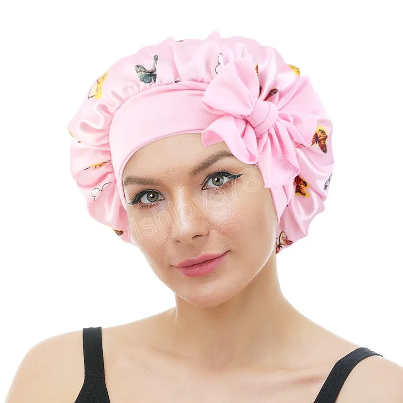 Nouveau Bonnet En Satin Imprimé Papillon Extra Large Pour Femmes, Bonnet De  Nuit Soyeux, Large Bande Élastique Réglable, Chapeau De Chimio Du 2,43 €