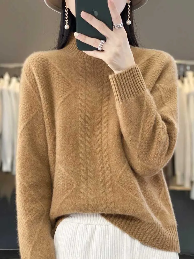 Wool Pullover Womenwomen's Autumn Winter Knit Pullover