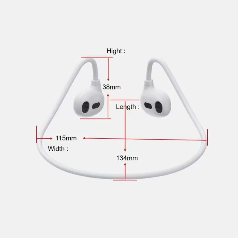 thumbnail image 2 of Open Ear Bluetooth Headphones, Over-Ear Clip Design - Wireless Sport Headset For Running, Cycling, Work (Black 2 of 10