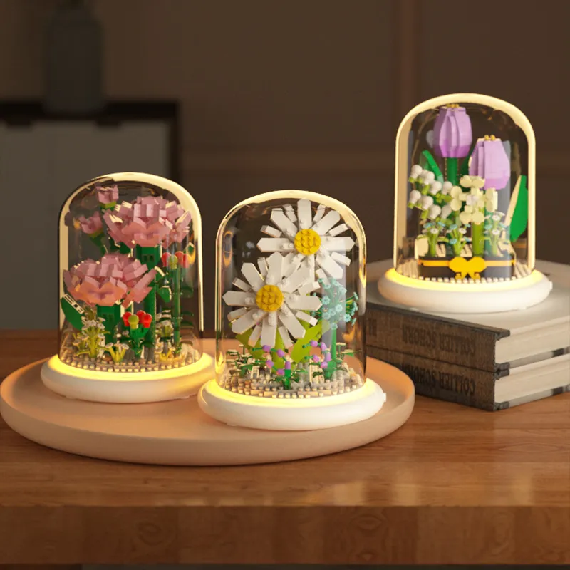 Kit d'éclairage LED pour bouquet de fleurs Compatible avec LEGO