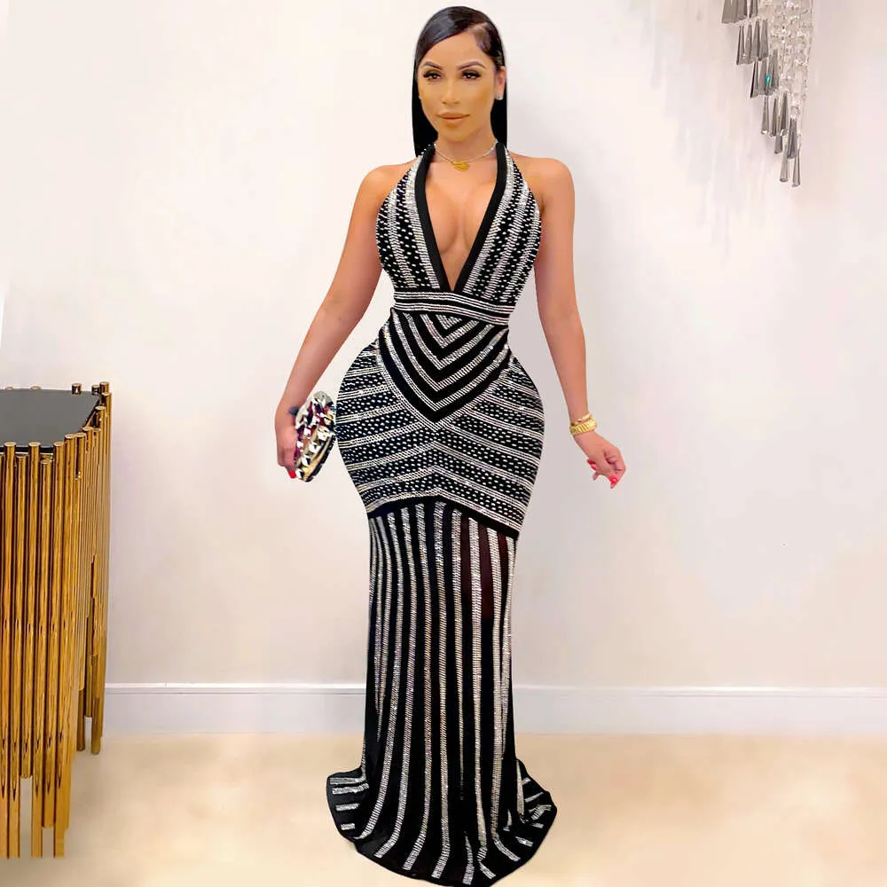 Casual Geometric Print Backless Contrast V Neck One Step Skirt Dresses(Two ways to wear) Casual Geometric Print Backless Contrast V Neck One Step Skirt Dresses(Two ways to wear)