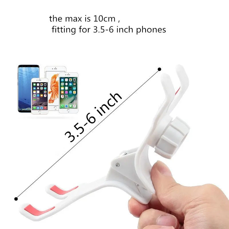 Versatile Skinny Mobile Holder With Hanging Necks, Large Clips, And