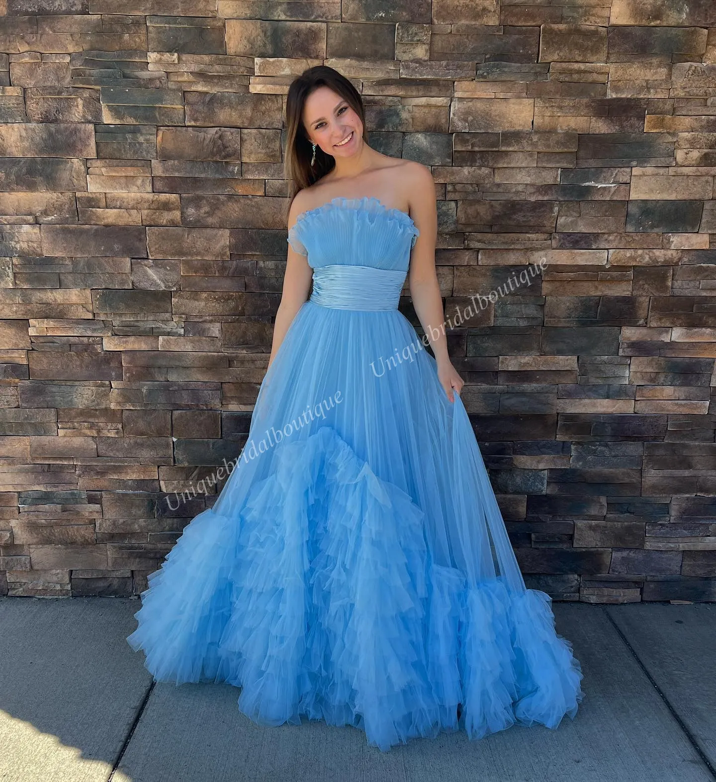 crumb catcher bridesmaid dresses Strapless Satin Fit and Flare Dress with Crumb-Catcher Bodice