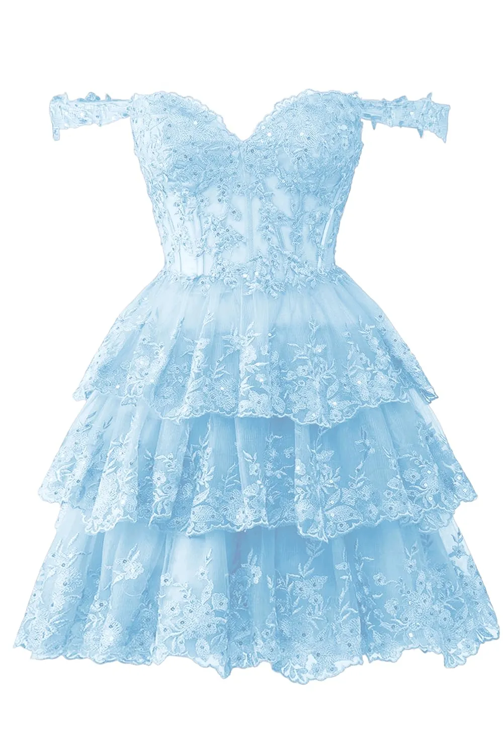 Lace Spaghetti Straps Homecoming Dress with Crystal Lace Applique Beaded  Lace-Up Back Mini Cocktail Formal Gown from Dhgate Homecoming Dresses -  price 80.41