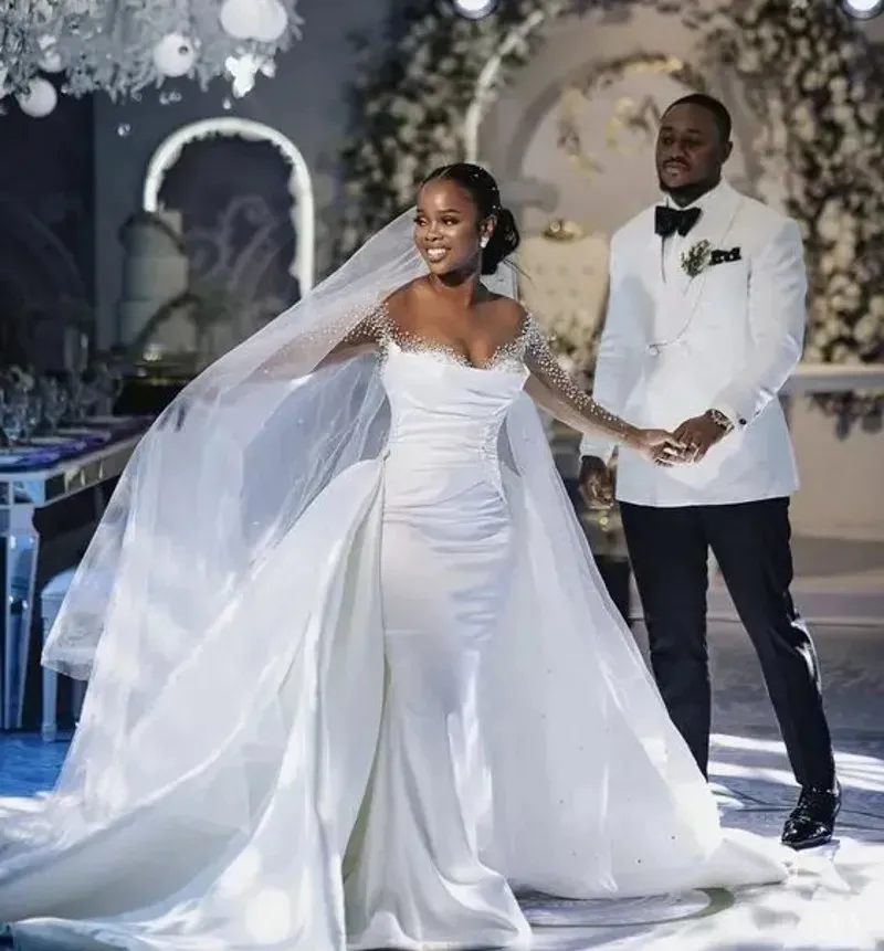 Poofy wedding dresses with long trains sale