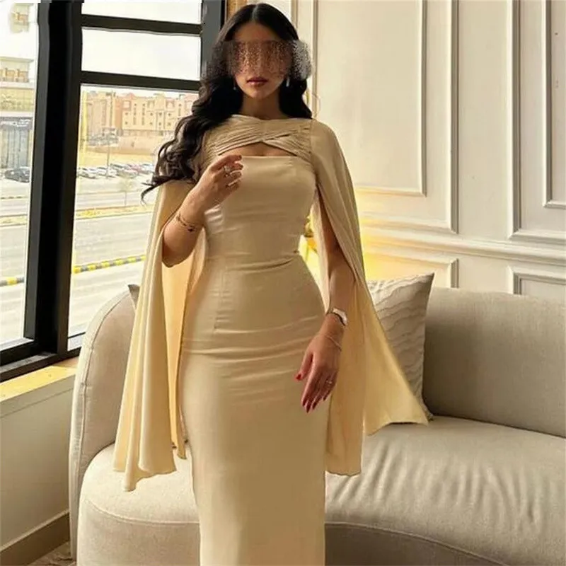 navy blue dress for baby girl Wedtrend Women Champagne Formal Dress Metallic Deep V-Neck Sheath Ankle Length Prom Dress, Champagne / US8 main image 0